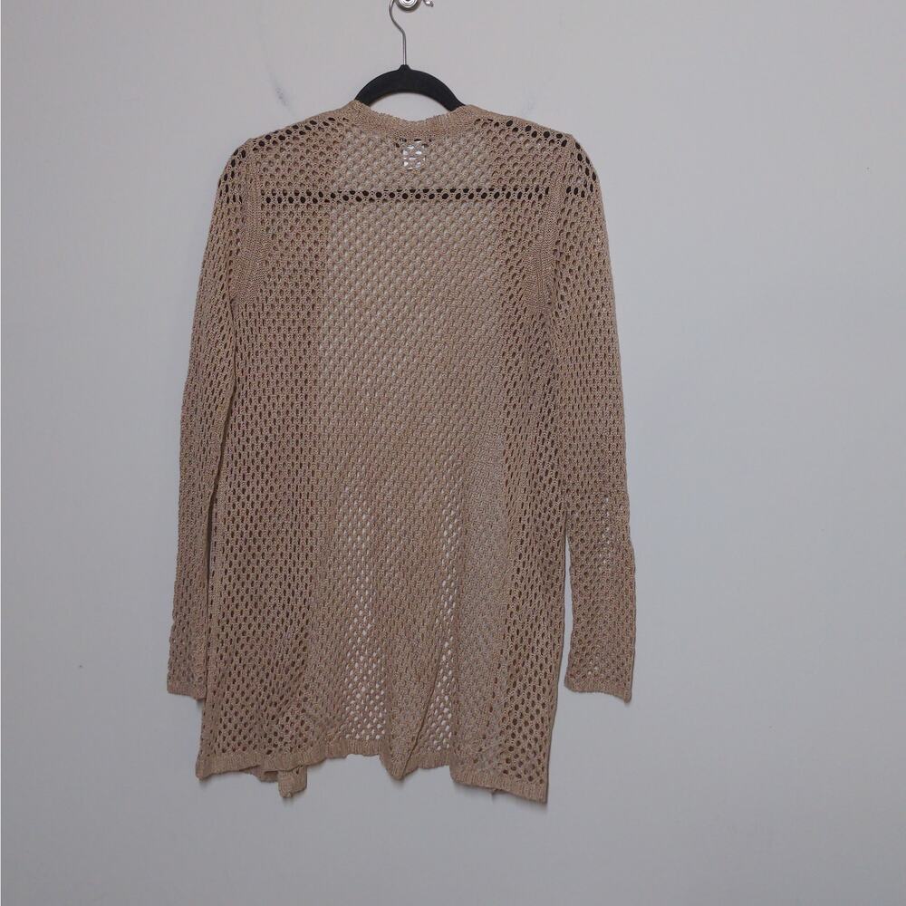 Worth New York Open Weave Cardigan in Tan / Beige- Size P - EUC - Picture 4 of 7